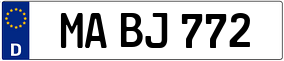 Trailer License Plate